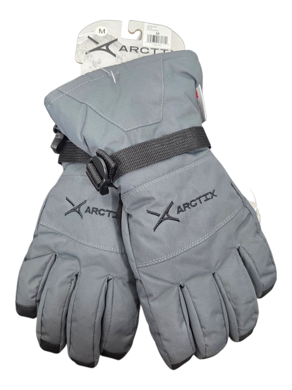 Arctix Gray Cold Snow Cat -Weather Gloves with Adjustable Strap